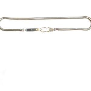 Vintage silver skinny belt